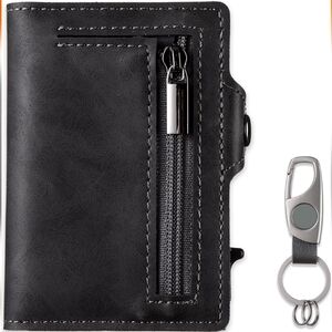 Metal Wallet with Keychain
